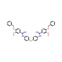 COc1cc(C(=N)Nc2ccc(Oc3ccc(NC(=N)c4ccc(OCc5ccccc5)c(OC)c4)cc3)cc2)ccc1OCc1ccccc1 ZINC000028468678