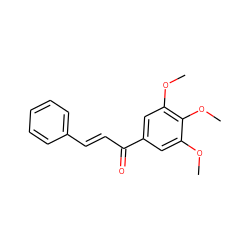 COc1cc(C(=O)/C=C/c2ccccc2)cc(OC)c1OC ZINC000005248719