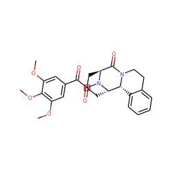 COc1cc(C(=O)C(=O)N2[C@H]3CCC[C@H]2[C@H]2c4ccccc4CCN2C3=O)cc(OC)c1OC ZINC000100405844