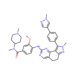 COc1cc(C(=O)N(C)C2CCN(C)CC2)ccc1Nc1ncc2c(n1)-c1c(nn(C)c1-c1ccc(-c3cnn(C)c3)cc1)CC2 ZINC000224952598