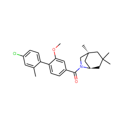 COc1cc(C(=O)N2C[C@]3(C)C[C@H]2CC(C)(C)C3)ccc1-c1ccc(Cl)cc1C ZINC000049046025