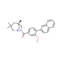 COc1cc(C(=O)N2C[C@]3(C)C[C@H]2CC(C)(C)C3)ccc1-c1ccc2ccccc2c1 ZINC000049037132