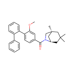 COc1cc(C(=O)N2C[C@]3(C)C[C@H]2CC(C)(C)C3)ccc1-c1ccccc1-c1ccccc1 ZINC000049050615