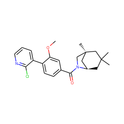 COc1cc(C(=O)N2C[C@]3(C)C[C@H]2CC(C)(C)C3)ccc1-c1cccnc1Cl ZINC000049034583