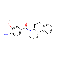COc1cc(C(=O)N2CCC[C@H]3c4ccccc4CC[C@@H]32)ccc1N ZINC000096169336