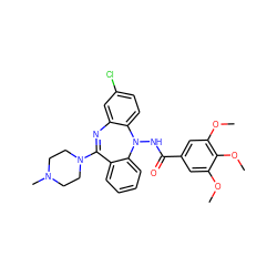 COc1cc(C(=O)NN2c3ccc(Cl)cc3N=C(N3CCN(C)CC3)c3ccccc32)cc(OC)c1OC ZINC000036089466