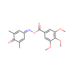 COc1cc(C(=O)ON=C2C=C(C)C(=O)C(C)=C2)cc(OC)c1OC ZINC000000193536