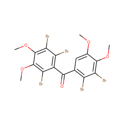 COc1cc(C(=O)c2c(Br)c(Br)c(OC)c(OC)c2Br)c(Br)c(Br)c1OC ZINC000072149395