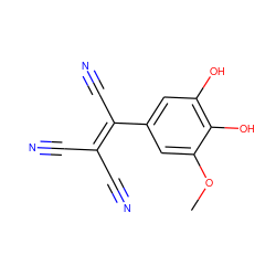 COc1cc(C(C#N)=C(C#N)C#N)cc(O)c1O ZINC000049877785