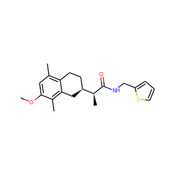 COc1cc(C)c2c(c1C)C[C@H]([C@H](C)C(=O)NCc1cccs1)CC2 ZINC000004222629