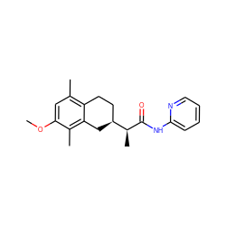 COc1cc(C)c2c(c1C)C[C@H]([C@H](C)C(=O)Nc1ccccn1)CC2 ZINC000003841689