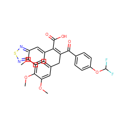 COc1cc(C/C(C(=O)c2ccc(OC(F)F)cc2)=C(/C(=O)O)c2ccc3nsnc3c2)cc(OC)c1OC ZINC000029472838