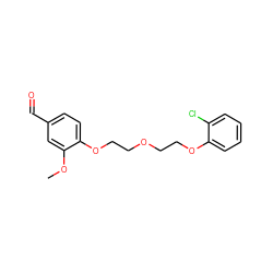 COc1cc(C=O)ccc1OCCOCCOc1ccccc1Cl ZINC000002983994