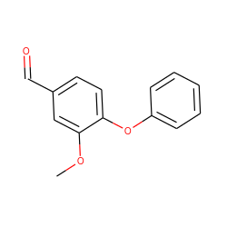 COc1cc(C=O)ccc1Oc1ccccc1 ZINC000028869374