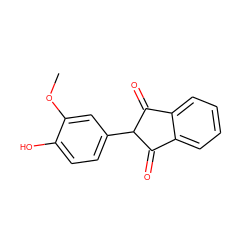 COc1cc(C2C(=O)c3ccccc3C2=O)ccc1O ZINC000101771634