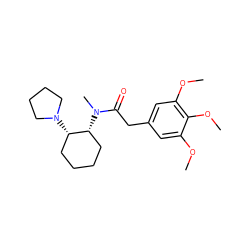 COc1cc(CC(=O)N(C)[C@@H]2CCCC[C@@H]2N2CCCC2)cc(OC)c1OC ZINC000006018047