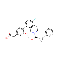 COc1cc(CC(=O)O)ccc1-c1ccc(F)c2c1CN(C(=O)[C@@H]1C[C@H]1c1ccccc1)CC2 ZINC000144112743