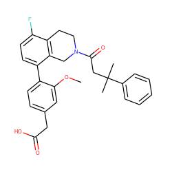 COc1cc(CC(=O)O)ccc1-c1ccc(F)c2c1CN(C(=O)CC(C)(C)c1ccccc1)CC2 ZINC000144280084