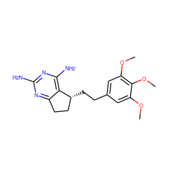 COc1cc(CC[C@@H]2CCc3nc(N)nc(N)c32)cc(OC)c1OC ZINC000005888677