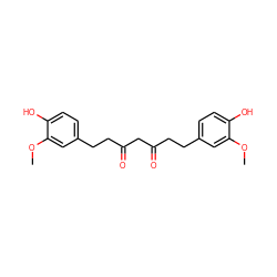 COc1cc(CCC(=O)CC(=O)CCc2ccc(O)c(OC)c2)ccc1O ZINC000004649679