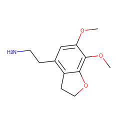 COc1cc(CCN)c2c(c1OC)OCC2 ZINC000013606276