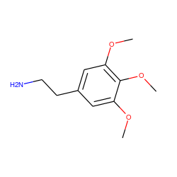 COc1cc(CCN)cc(OC)c1OC ZINC000000001689