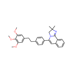 COc1cc(CCc2ccc(C3=Cc4ccccc4C4=NC(C)(C)CN34)cc2)cc(OC)c1OC ZINC000013833377