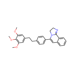 COc1cc(CCc2ccc(C3=Cc4ccccc4C4=NCCN34)cc2)cc(OC)c1OC ZINC000000596647