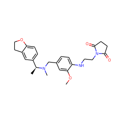 COc1cc(CN(C)[C@@H](C)c2ccc3c(c2)CCO3)ccc1NCCN1C(=O)CCC1=O ZINC001772616390