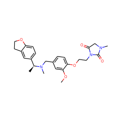 COc1cc(CN(C)[C@@H](C)c2ccc3c(c2)CCO3)ccc1OCCN1C(=O)CN(C)C1=O ZINC001772597147