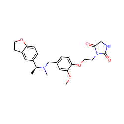 COc1cc(CN(C)[C@@H](C)c2ccc3c(c2)CCO3)ccc1OCCN1C(=O)CNC1=O ZINC001772587579