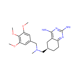 COc1cc(CN(C)C[C@@H]2CCc3nc(N)nc(N)c3C2)cc(OC)c1OC ZINC000005887847