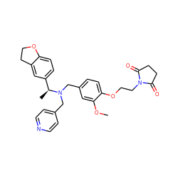 COc1cc(CN(Cc2ccncc2)[C@@H](C)c2ccc3c(c2)CCO3)ccc1OCCN1C(=O)CCC1=O ZINC001772623099