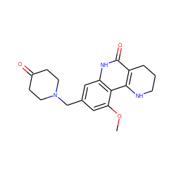 COc1cc(CN2CCC(=O)CC2)cc2[nH]c(=O)c3c(c12)NCCC3 ZINC000118734527