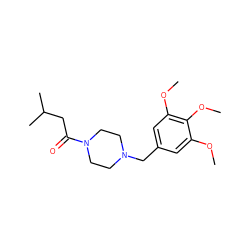 COc1cc(CN2CCN(C(=O)CC(C)C)CC2)cc(OC)c1OC ZINC000019782421