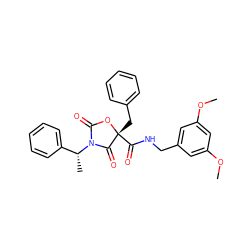 COc1cc(CNC(=O)[C@@]2(Cc3ccccc3)OC(=O)N([C@H](C)c3ccccc3)C2=O)cc(OC)c1 ZINC000096273491