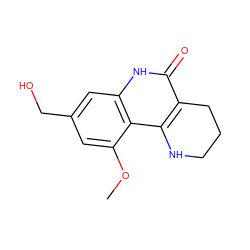 COc1cc(CO)cc2[nH]c(=O)c3c(c12)NCCC3 ZINC000118733952