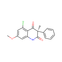 COc1cc(Cl)c2c(c1)NC(=O)[C@](C)(c1ccccc1)C2=O ZINC000028977925