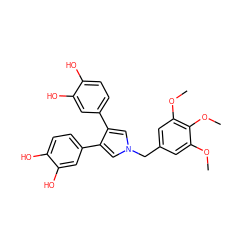 COc1cc(Cn2cc(-c3ccc(O)c(O)c3)c(-c3ccc(O)c(O)c3)c2)cc(OC)c1OC ZINC001772654213