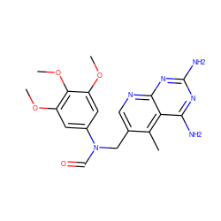 COc1cc(N(C=O)Cc2cnc3nc(N)nc(N)c3c2C)cc(OC)c1OC ZINC000003814946