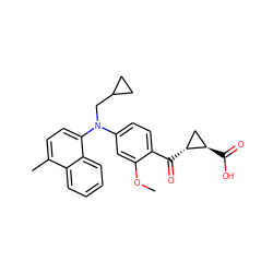 COc1cc(N(CC2CC2)c2ccc(C)c3ccccc23)ccc1C(=O)[C@@H]1C[C@H]1C(=O)O ZINC001772598345