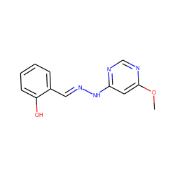 COc1cc(N/N=C/c2ccccc2O)ncn1 ZINC000004595657