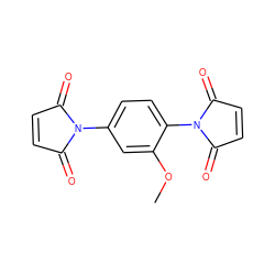 COc1cc(N2C(=O)C=CC2=O)ccc1N1C(=O)C=CC1=O ZINC000001703833