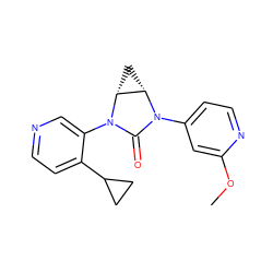 COc1cc(N2C(=O)N(c3cnccc3C3CC3)[C@@H]3C[C@@H]32)ccn1 ZINC000143188462