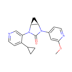 COc1cc(N2C(=O)N(c3cnccc3C3CC3)[C@H]3C[C@H]32)ccn1 ZINC000143190631