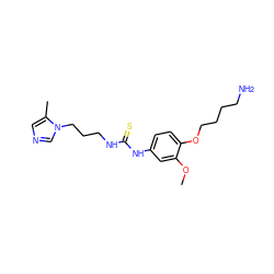 COc1cc(NC(=S)NCCCn2cncc2C)ccc1OCCCCN ZINC001772644503