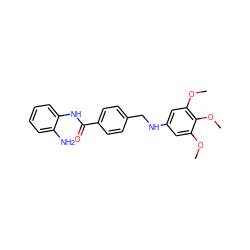 COc1cc(NCc2ccc(C(=O)Nc3ccccc3N)cc2)cc(OC)c1OC ZINC000036338675