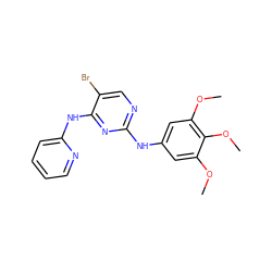 COc1cc(Nc2ncc(Br)c(Nc3ccccn3)n2)cc(OC)c1OC ZINC000036348567