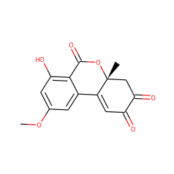 COc1cc(O)c2c(c1)C1=CC(=O)C(=O)C[C@@]1(C)OC2=O ZINC000013434234