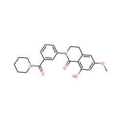 COc1cc(O)c2c(c1)CCN(c1cccc(C(=O)N3CCCCC3)c1)C2=O ZINC000096938027